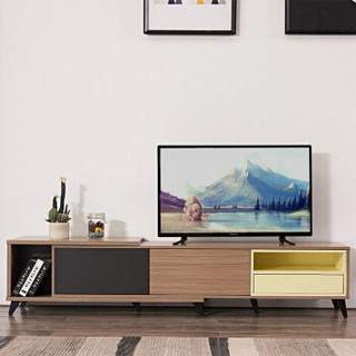 佳佰 电视柜 灰色北欧储物电视柜 小户型时尚简约现代客厅家具 可伸缩电视柜 BY204