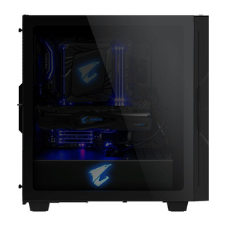 GIGABYTE 技嘉 AORUS C300 GLASS RGB ATX机箱 半侧透 黑色