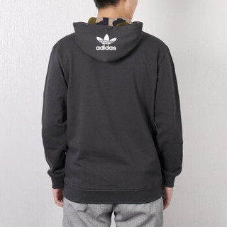 adidas 阿迪达斯 三叶草 男子 三叶草系列 PULLOVER HOODY 运动 套头衫 DX4214 黑 M码