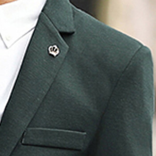 猫人（MiiOW）男士西服休闲时尚纯色单西便服外套224-606绿色M