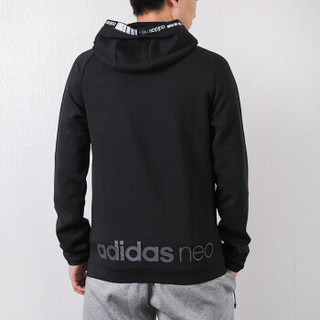 adidas 阿迪达斯 NEO 男子 运动休闲系列 M CS SPACER HD 运动 卫衣 DW8142 黑色 S码