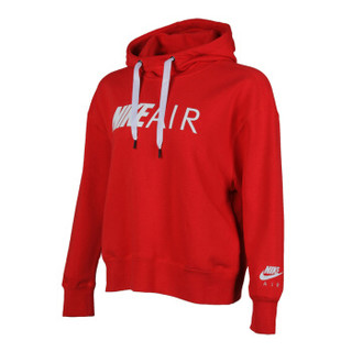 NIKE 耐克 女子 卫衣/套头衫 AS W NSW AIR HOODIE PO 运动服 AR3655-657 红色 S码