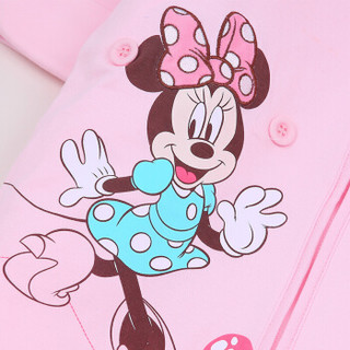 迪士尼宝宝（Disney Baby）婴儿睡袋 春夏季薄款防踢被可拆袖 欢乐派对针织花袖粉色100cm