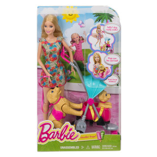 Barbie 芭比 儿童女孩玩具 芭比娃娃之新宠物集合组 CNB21