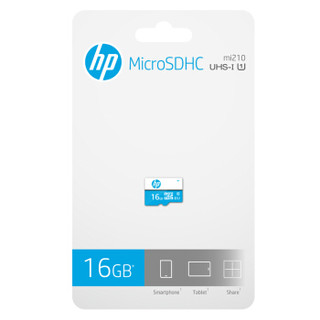 惠普（HP）16G TF（MicroSD）存储卡U1 C10 高速移动版 读速可达100MB/S 兼容性强