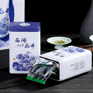 KIND 仁 茗门天赐茶叶绿茶 钱塘龙井绿茶雨前三级5g*30包 礼盒装 自己喝送礼物