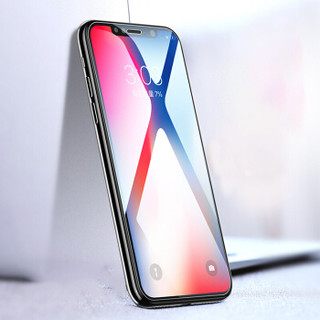 KEKLLE 苹果iphoneXS/X钢化膜保护膜 一体全玻璃 防爆防指纹高清手机贴膜非全屏 5.8英寸