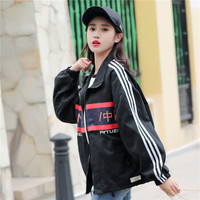 曼如芬 超火的外套男女宽松情侣装潮牌夹克 MEEF6697