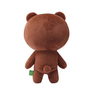 LINE FRIENDS 棕色布朗熊毛绒公仔18cm 玩具娃娃礼物
