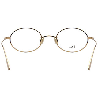 DIOR 迪奥 女款金色镜框金色镜腿光学眼镜架眼镜框 DIOR STELLAIREO7F 000 49MM