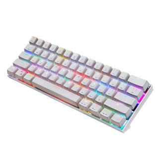MOTOSPEED 摩豹 CK62 61键 双模无线机械键盘 白色 高特青轴 RGB