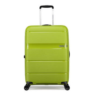 AMERICAN  商务男女PP行李箱时尚大容量耐磨飞机轮旅行箱 24英寸登机箱TSA密码锁GH1橄榄绿