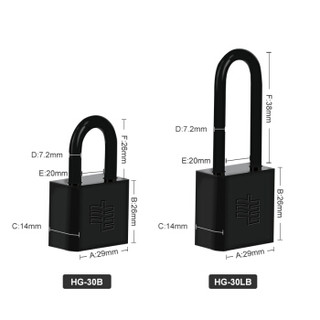 HG.LOCK HG-30B防水防锈表箱锁或地刀锁