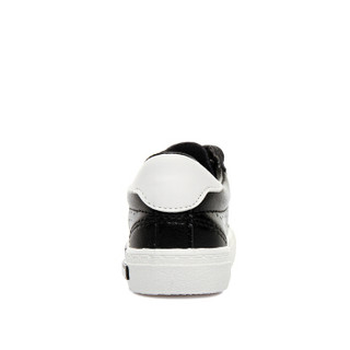 飞耀（FEIYAO）儿童运动鞋男童女童休闲鞋 超纤卡通笑脸时尚儿童镂空透气板鞋A-951 黑色 24