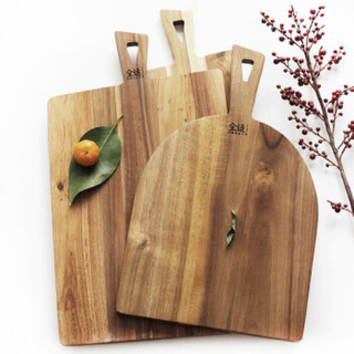 全适 相思木质面包板 蔬果砧板 披萨板 菜板 辅食板 水果板 烘焙工具 方形款 40*22*1.8cm
