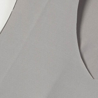 俞兆林（YUZHAOLIN）背心 男士时尚简约冰丝无痕运动速干无袖薄款背心B260-T015V领灰色L
