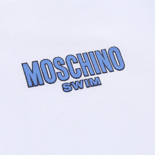 MOSCHINO 新品男士白色棉质字母logo短袖Polo衫3 V1301 2322 0001