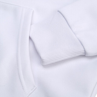 LI-NING 李宁 运动时尚系列 男子加绒宽松套头连帽卫衣 AWDN811-4 标准黑标准白 S