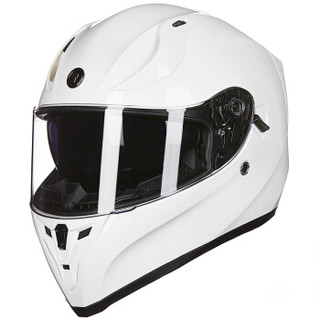 TORC 头盔秋冬全盔双镜片摩托车电动车头盔可拆卸内衬安全时尚盔T128/T18 白色 XXXL码