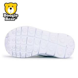 Boogie Bear 韩国童鞋2018春季新款儿童毛毛虫男童运动鞋女童鞋防滑 BB181S1704 蓝色 28