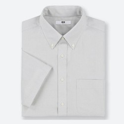 UNIQLO 优衣库 DRY EASY CARE 414569 男士牛津纺短袖衬衫