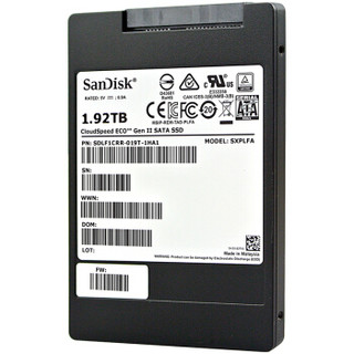 SanDisk 闪迪 CloudSpeed ECO GenⅡ系列 CloudSpeed ECO GenⅡ 固态硬盘 SATA接口 SDLF1CRR-019T