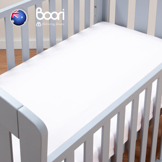 Boori新生儿床笠婴儿床单宝宝床单婴儿床上用品132*70*22cm 奶白色