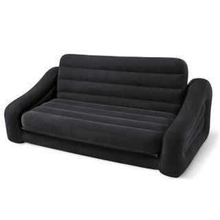 INTEX 双人充气沙发 家用折叠充气床 两用气垫床 多人躺椅 情侣休闲懒人沙发椅 68566