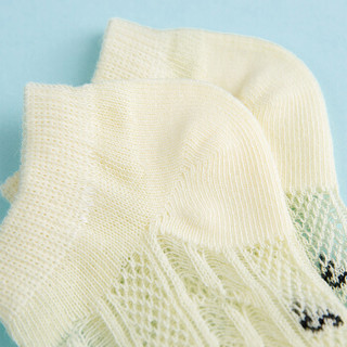 馨颂 婴儿袜子男童经典网眼短筒袜五双装套装 T078F2 五色组合 12-14(M)(1-3岁)
