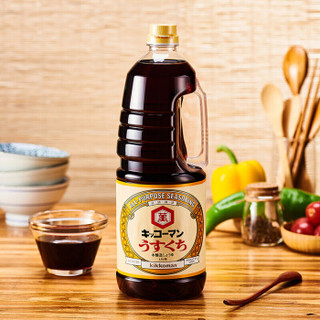 万字 日本进口 淡口酱油 寿喜锅寿司酱油1.8L