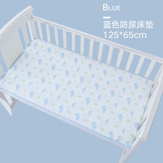 好孩子(GB) 婴儿隔尿垫 防水可洗新生儿 侏罗纪公园护理垫 蓝色 125*65 （床垫）