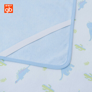 好孩子(GB) 婴儿隔尿垫 防水可洗新生儿 侏罗纪公园护理垫 蓝色 125*65 （床垫）