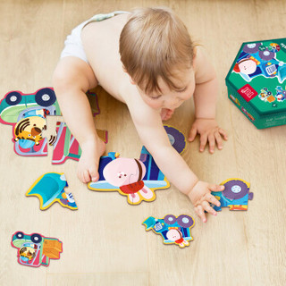 TOI 宝宝低幼启蒙拼图大块纸质盒装拼图玩具卡通拼图男女孩1-2-3岁玩具陆地交通