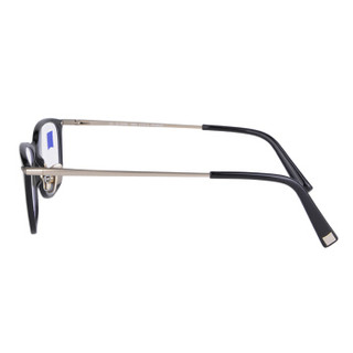 蔡司眼镜（Zeiss Eyewear）男女款 全框黑色镜框淡金色镜腿眼镜框眼镜架 ZS-70006-F900 51MM