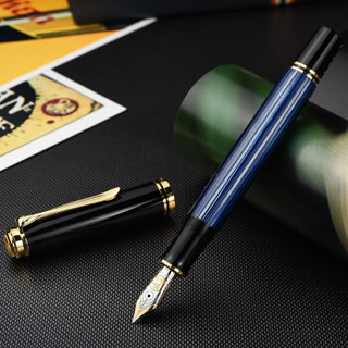 Pelikan 百利金 钢笔 M800 蓝黑 EF尖 单支装