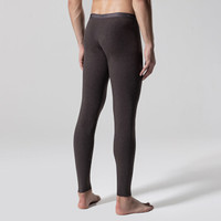 Mexican 稻草人 无痕保暖裤男情侣细绒紧身棉毛裤线裤女士加绒打底秋裤女81947 咖啡-男 XXL