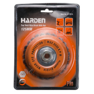 汉顿（Harden）碗型钢丝刷打磨除锈角磨机打磨轮角磨机钢丝轮不锈钢钢丝刷90MM611514