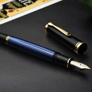 Pelikan 百利金 钢笔 M800 蓝黑 F尖 单支装