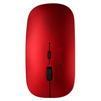 狄卡 M106 2.4G蓝牙 双模无线鼠标 1600DPI 红色