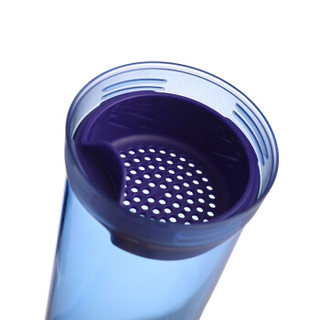 特百惠 塑料杯 600ml 耀紫蓝