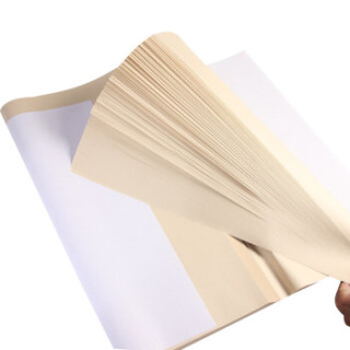 手捞坊 仿古半生熟毛边纸毛笔书法练习纸 学生国画书法入门练习纸 四