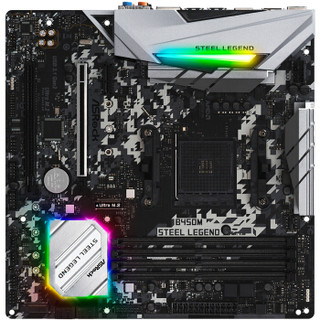 ASRock 华擎 钢铁传奇 B450M Steel Legend主板+AMD 锐龙 5 2600X 限量版 板U套装