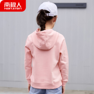 南极人Nanjiren儿童卫衣女童连帽套头衫卡通外套休闲T恤儿童衣服女中大童卫衣 粉色150(建议11-13岁)