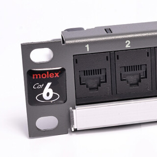 莫仕Molex 24口六类模块式配线架(带背面理线盘） PID-00141