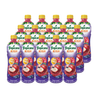 果缤纷 蓝莓石榴味 果汁 饮料 500ml*15瓶 整箱装 百事可乐出品