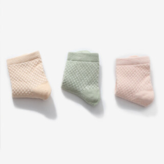 宝娜斯(BONAS)儿童袜子男童女童宝宝网眼棉袜春夏五双装 1-12岁 G18155 4-6岁