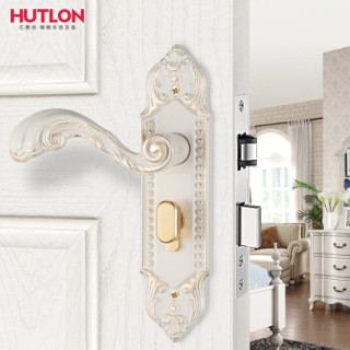 汇泰龙(HUTLON) 欧式房门锁木门把手锁 DS-732011 象牙白