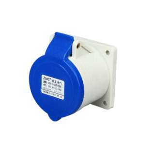 ZNG 32a3p暗装工业插座323 250V3孔32a单相发电机组插座 5个装ZNG-323