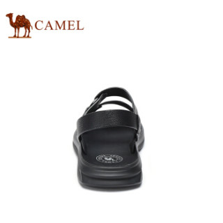 CAMEL 骆驼 韩版百搭舒适防滑两穿男士沙滩凉鞋 A922211582 黑色 43