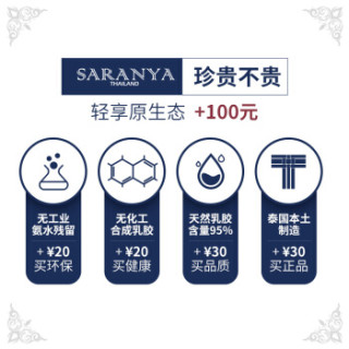 萨兰雅Saranya原装进口乳胶枕天然护颈枕头助眠枕呵护睡眠舒睡颈椎枕人体工学乳胶学生儿童枕
